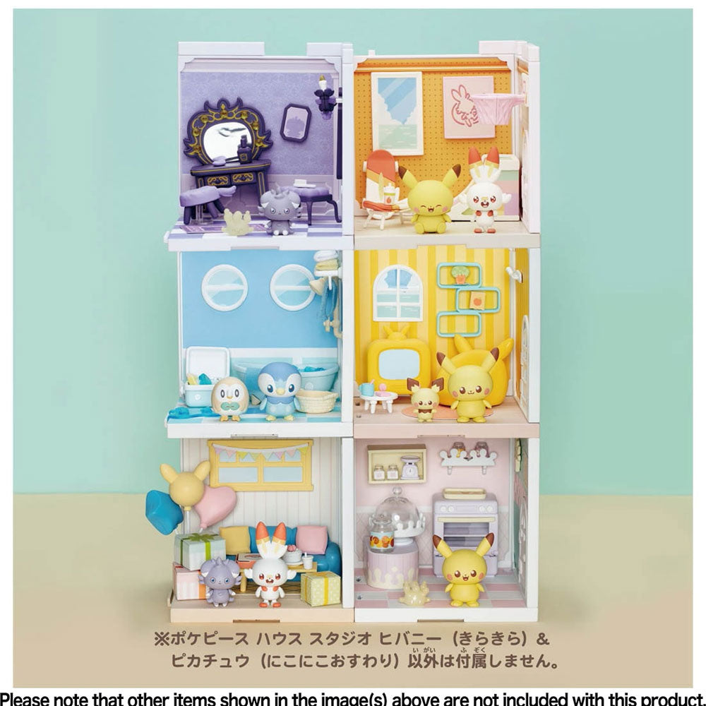 POKEMON POKE PEACE HOUSE STUDIO HIBANNY AND PIKACHU | TAKARA TOMY POKEMON POKE PEACE HOUSE STUDIO HIBANNY AND PIKACHU | TAKARA TOMY
